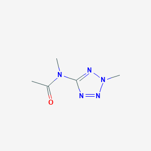 molecular formula C5H9N5O B14537561 N-Methyl-N-(2-methyl-2H-tetrazol-5-yl)acetamide CAS No. 62400-29-7