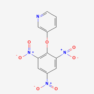 molecular formula C11H6N4O7 B14537580 3-(2,4,6-Trinitrophenoxy)pyridine CAS No. 62215-39-8
