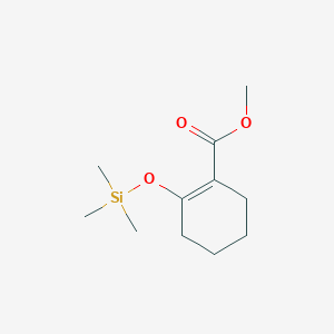 molecular formula C11H20O3Si B14537617 Methyl 2-[(trimethylsilyl)oxy]cyclohex-1-ene-1-carboxylate CAS No. 62269-47-0