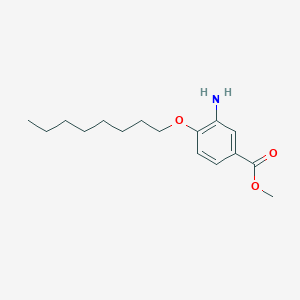 molecular formula C16H25NO3 B14537629 Methyl 3-amino-4-(octyloxy)benzoate CAS No. 62435-39-6