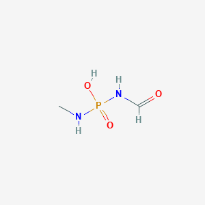 molecular formula C2H7N2O3P B14537655 N-Formyl-N'-methylphosphorodiamidic acid CAS No. 61977-17-1