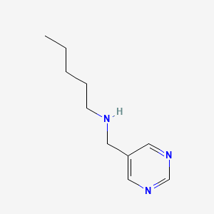 Pentyl[(pyrimidin-5-yl)methyl]amine
