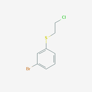 1-Bromo-3-[(2-chloroethyl)sulfanyl]benzene