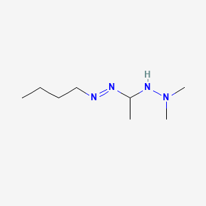 molecular formula C8H20N4 B14537715 Diazene, butyl[1-(2,2-dimethylhydrazino)ethyl]- CAS No. 61940-95-2