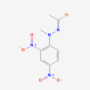 molecular formula C9H9BrN4O4 B14537717 N-(2,4-dinitrophenyl)-N-methylethanehydrazonoyl bromide CAS No. 62055-73-6