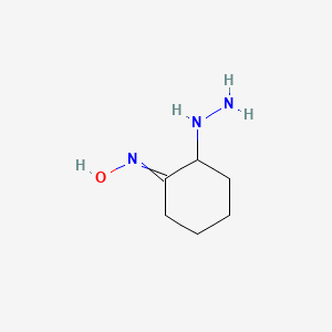 molecular formula C6H13N3O B14537774 N-(2-Hydrazinylcyclohexylidene)hydroxylamine CAS No. 61908-02-9