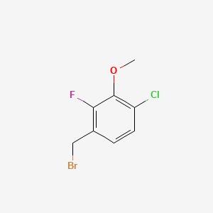 molecular formula C8H7BrClFO B1453778 4-Chloro-2-fluoro-3-methoxybenzyl bromide CAS No. 1323966-35-3