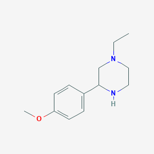 molecular formula C13H20N2O B1453780 1-乙基-3-(4-甲氧基苯基)哌嗪 CAS No. 1248908-15-7