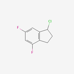 molecular formula C9H7ClF2 B1453782 1-氯-4,6-二氟-2,3-二氢-1H-茚 CAS No. 1188146-38-4