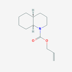molecular formula C13H21NO2 B14537833 Prop-2-en-1-yl (4aS,8aS)-octahydroquinoline-1(2H)-carboxylate CAS No. 62008-54-2