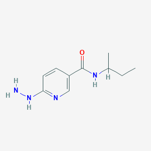 N-(butan-2-yl)-6-hydrazinylpyridine-3-carboxamide