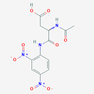 molecular formula C12H12N4O8 B14537857 N~2~-Acetyl-N-(2,4-dinitrophenyl)-L-alpha-asparagine CAS No. 61980-01-6