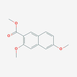 molecular formula C14H14O4 B14537883 Methyl 3,6-dimethoxynaphthalene-2-carboxylate CAS No. 62055-54-3