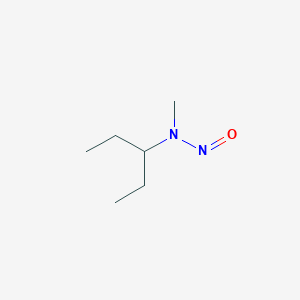 molecular formula C6H14N2O B145379 3-Pentanamine, N-methyl-N-nitroso- CAS No. 130985-78-3