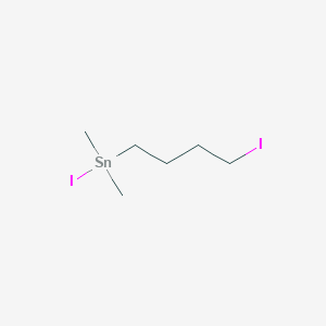 molecular formula C6H14I2Sn B14537900 Iodo(4-iodobutyl)dimethylstannane CAS No. 62290-35-1
