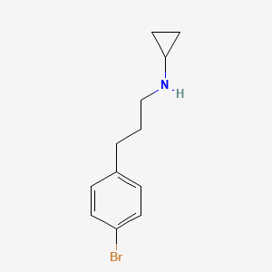 molecular formula C12H16BrN B1453791 N-(3-(4-bromophenyl)propyl)cyclopropanamine CAS No. 1226247-25-1