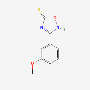 molecular formula C9H8N2O2S B1453792 3-(3-Methoxyphenyl)-1,2,4-oxadiazole-5-thiol CAS No. 1339516-36-7