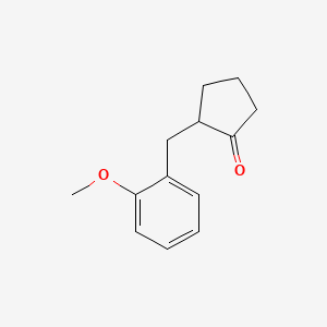 B1453796 2-[(2-Methoxyphenyl)methyl]cyclopentan-1-one CAS No. 2866-63-9