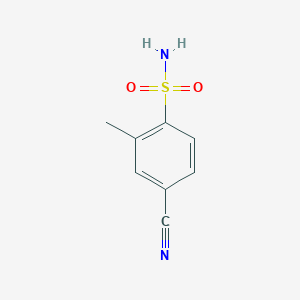 molecular formula C8H8N2O2S B1453799 4-氰基-2-甲苯-1-磺酰胺 CAS No. 857003-69-1