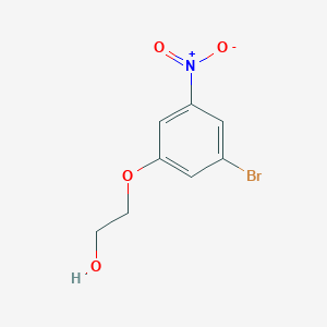 molecular formula C8H8BrNO4 B14537992 Ethanol, 2-(3-bromo-5-nitrophenoxy)- CAS No. 62122-64-9
