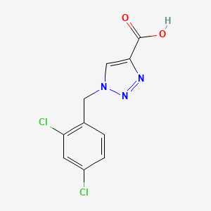 molecular formula C10H7Cl2N3O2 B1453800 1-[(2,4-二氯苯基)甲基]-1H-1,2,3-三唑-4-羧酸 CAS No. 1253906-28-3
