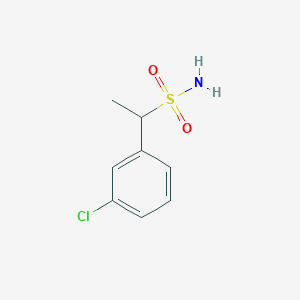 molecular formula C8H10ClNO2S B1453801 1-(3-Chlorophenyl)ethane-1-sulfonamide CAS No. 1250227-27-0