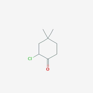 molecular formula C8H13ClO B14538015 2-Chloro-4,4-dimethylcyclohexan-1-one CAS No. 62172-98-9