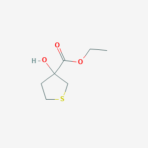 molecular formula C7H12O3S B1453802 Ethyl 3-hydroxytetrahydrothiophene-3-carboxylate CAS No. 1248642-62-7