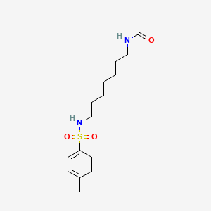 molecular formula C16H26N2O3S B14538061 N-{7-[(4-Methylbenzene-1-sulfonyl)amino]heptyl}acetamide CAS No. 62110-18-3