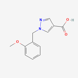 molecular formula C12H12N2O3 B1453807 1-[(2-Methoxyphenyl)methyl]-1H-pyrazole-4-carboxylic acid CAS No. 1281449-88-4