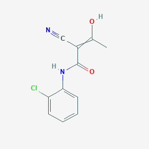 molecular formula C11H9ClN2O2 B14538074 N-(2-Chlorophenyl)-2-cyano-3-hydroxybut-2-enamide CAS No. 62004-06-2
