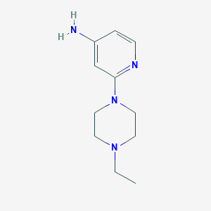 molecular formula C11H18N4 B1453808 2-(4-Ethylpiperazin-1-yl)pyridin-4-amine CAS No. 892867-11-7