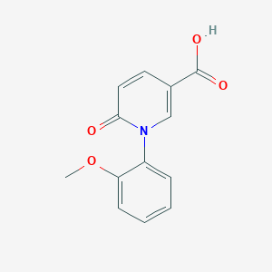 molecular formula C13H11NO4 B1453809 1-(2-Methoxyphenyl)-6-oxo-1,6-dihydropyridine-3-carboxylic acid CAS No. 1282027-09-1