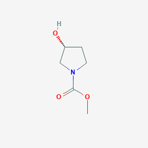 molecular formula C6H11NO3 B145381 (R)-methyl 3-hydroxypyrrolidine-1-carboxylate CAS No. 125787-05-5