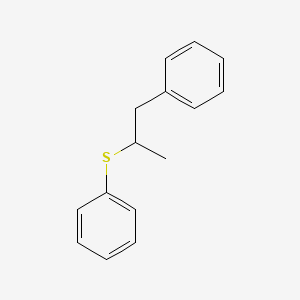 molecular formula C15H16S B14538116 Benzene, [(1-methyl-2-phenylethyl)thio]- CAS No. 62252-49-7