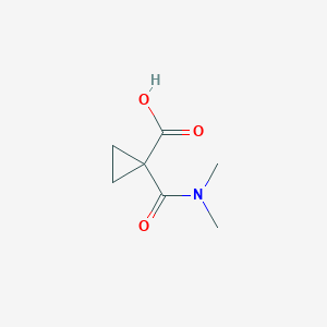 molecular formula C7H11NO3 B1453814 1-(Dimethylcarbamoyl)cyclopropane-1-carboxylic acid CAS No. 1229625-39-1