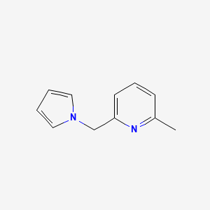 molecular formula C11H12N2 B1453815 2-methyl-6-(1H-pyrrol-1-ylmethyl)pyridine CAS No. 1251105-57-3