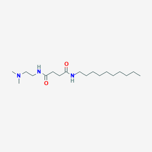 molecular formula C18H37N3O2 B14538161 N~1~-Decyl-N~4~-[2-(dimethylamino)ethyl]butanediamide CAS No. 62417-34-9