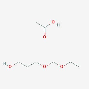 molecular formula C8H18O5 B14538171 Acetic acid;3-(ethoxymethoxy)propan-1-ol CAS No. 62116-62-5