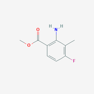 molecular formula C9H10FNO2 B1453818 Methyl 2-amino-4-fluoro-3-methylbenzoate CAS No. 928839-58-1