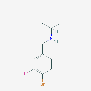 molecular formula C11H15BrFN B1453819 [(4-溴-3-氟苯基)甲基](丁-2-基)胺 CAS No. 1247432-21-8