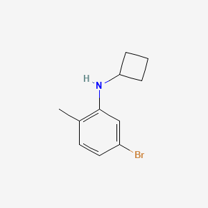 molecular formula C11H14BrN B1453820 5-bromo-N-cyclobutyl-2-methylaniline CAS No. 1247047-82-0