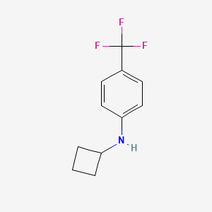 molecular formula C11H12F3N B1453821 N-环丁基-4-(三氟甲基)苯胺 CAS No. 1247849-31-5