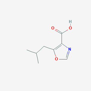 molecular formula C8H11NO3 B1453822 5-(2-Methylpropyl)-1,3-oxazole-4-carboxylic acid CAS No. 1226365-67-8