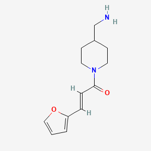 molecular formula C13H18N2O2 B1453825 (E)-1-(4-(aminomethyl)piperidin-1-yl)-3-(furan-2-yl)prop-2-en-1-one CAS No. 1286383-65-0