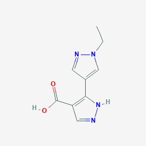 3-(1-ethyl-1H-pyrazol-4-yl)-1H-pyrazole-4-carboxylic acid