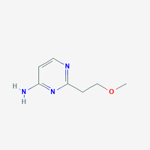 molecular formula C7H11N3O B1453827 2-(2-Methoxyethyl)pyrimidin-4-amine CAS No. 1247999-73-0