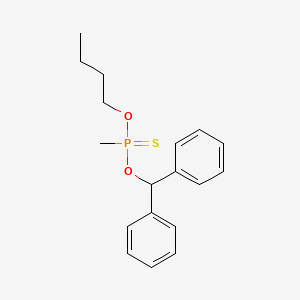 molecular formula C18H23O2PS B14538280 O-Butyl O-(diphenylmethyl) methylphosphonothioate CAS No. 62246-76-8