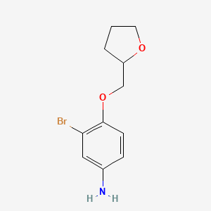 3-Bromo-4-((tetrahydrofuran-2-yl)methoxy)aniline