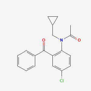 molecular formula C19H18ClNO2 B14538364 N-(2-Benzoyl-4-chlorophenyl)-N-(cyclopropylmethyl)acetamide CAS No. 61934-76-7
